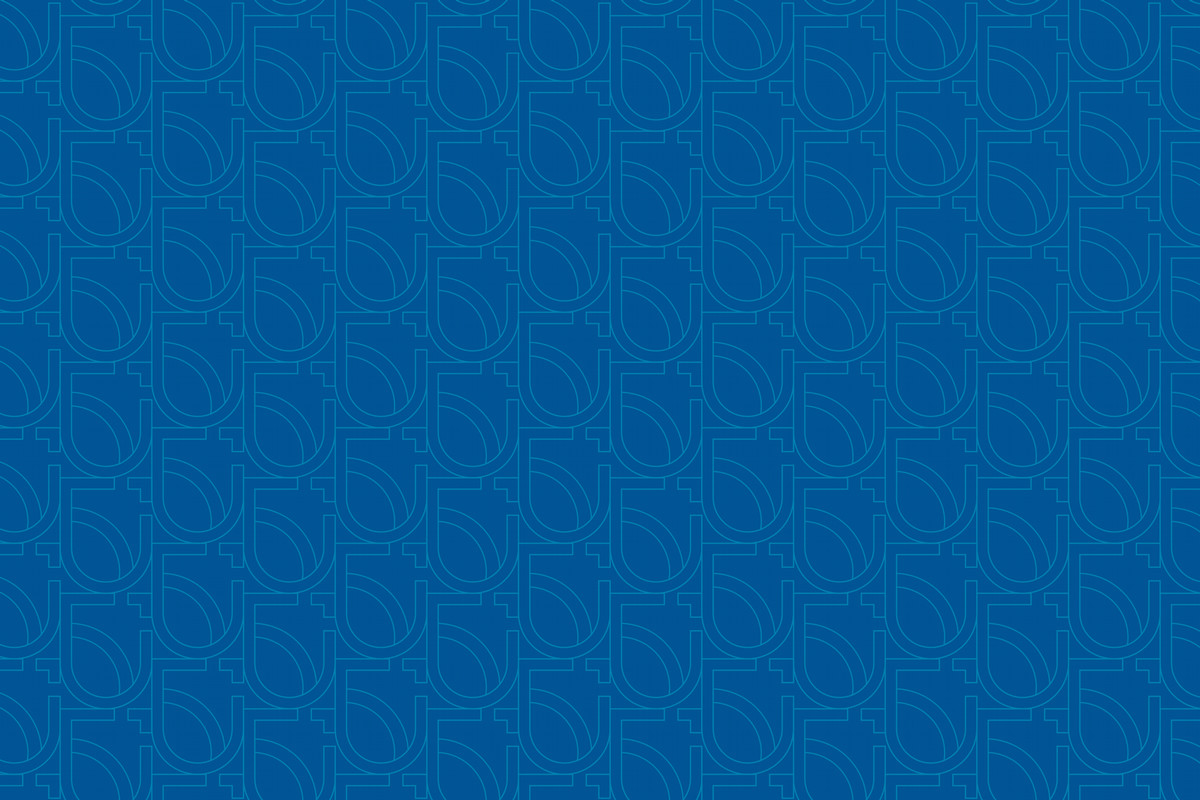 blue offset shield pattern