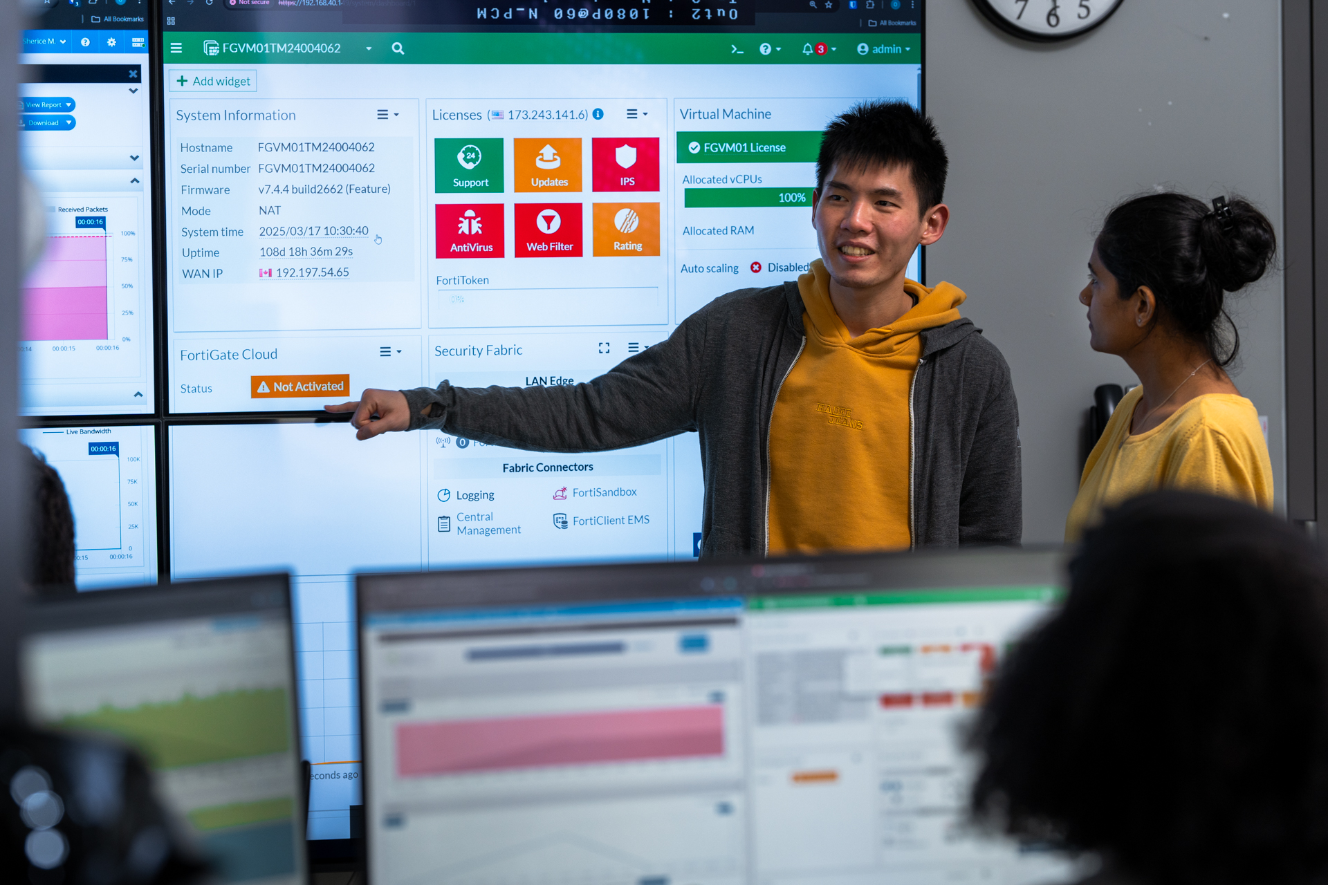 Students in computers lab