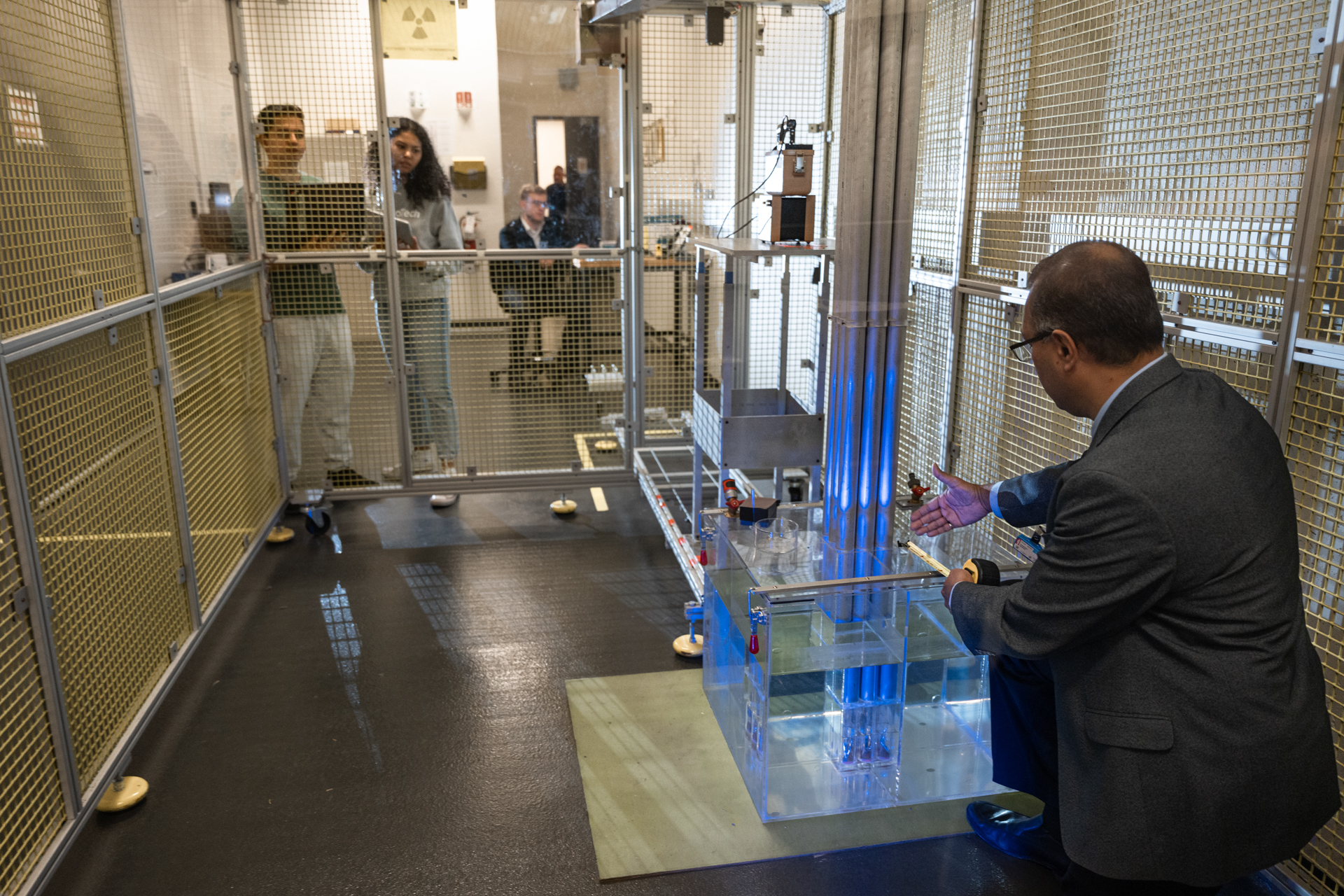 academics image showing laboratory, north campus, science, sitting, students, talking, pipes at energy research centre