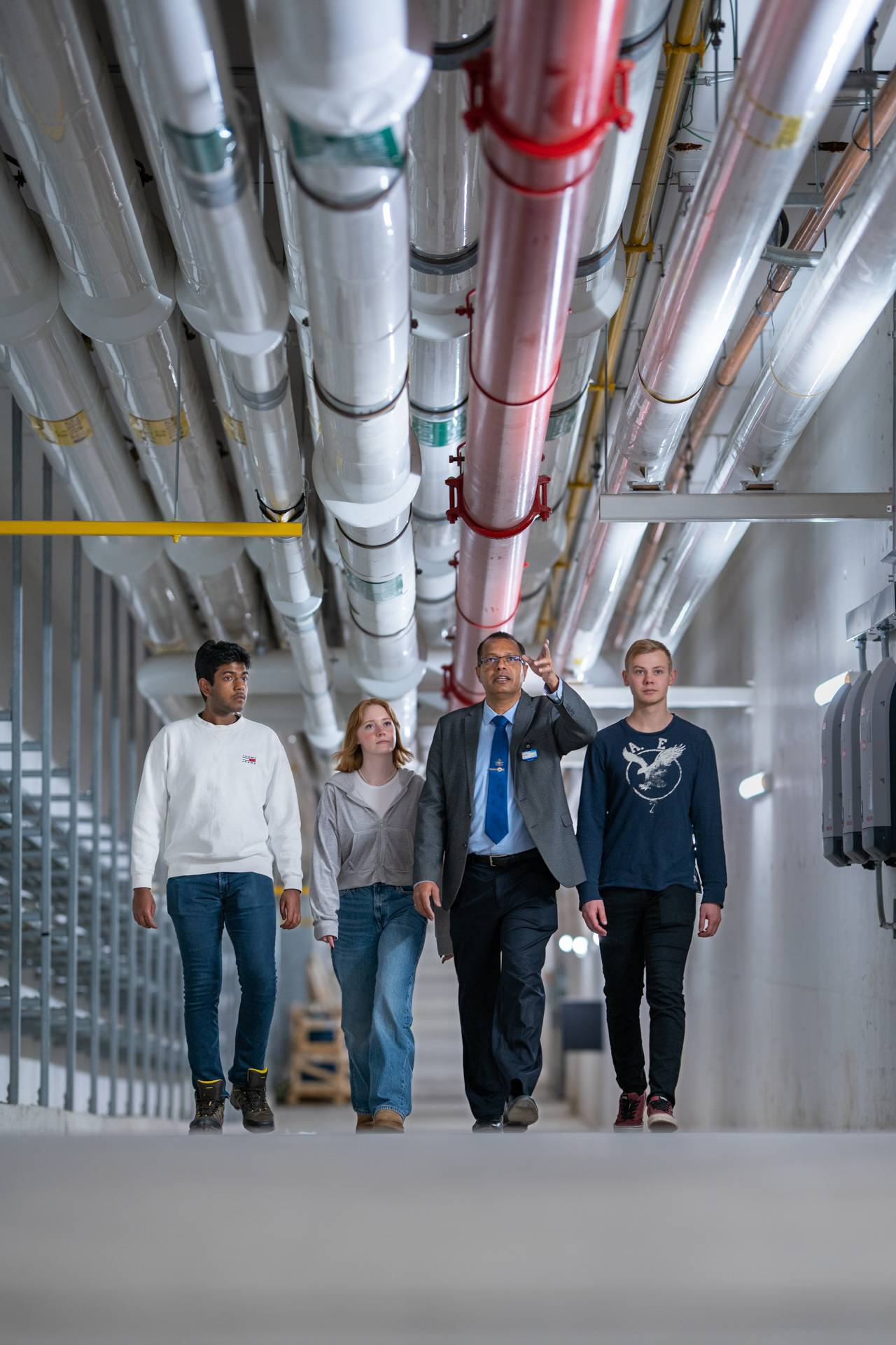 academics image showing laboratory, north campus, science, walking, students, talking, pipes, computer at other