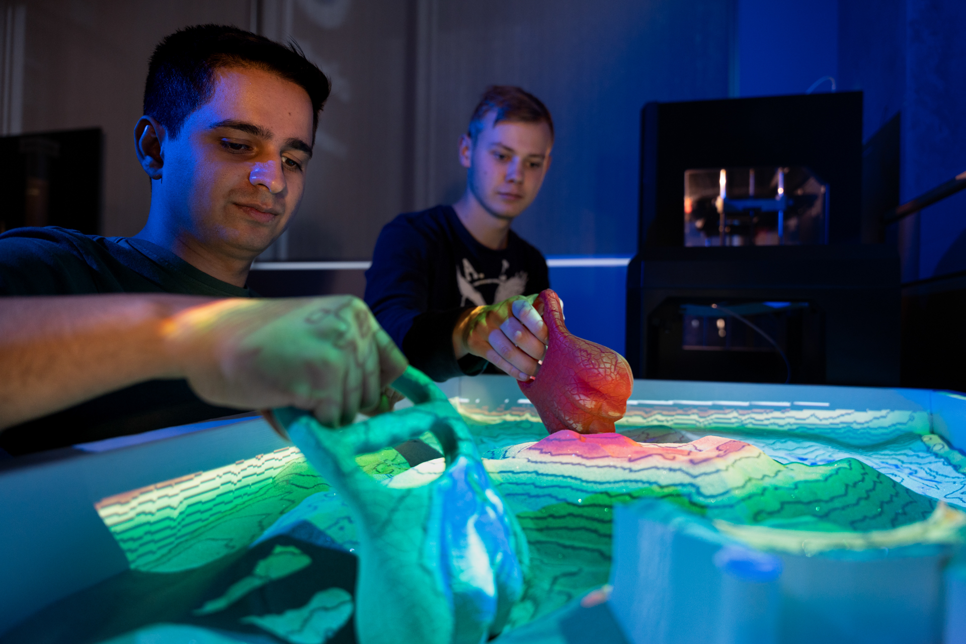 Students in a nuclear lab