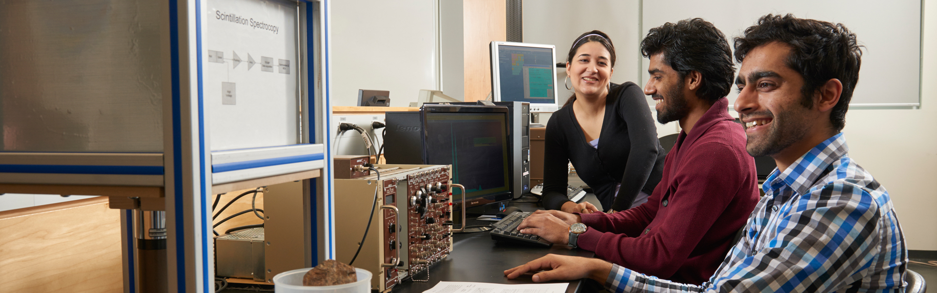 Students in radiation lab