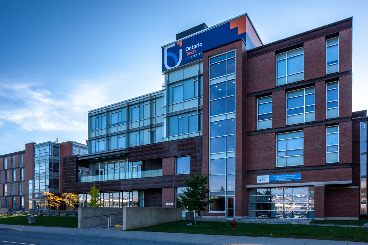 buildings image showing bit, ub, cinematic, exterior, building, logo, glass, brick at business and information technology building