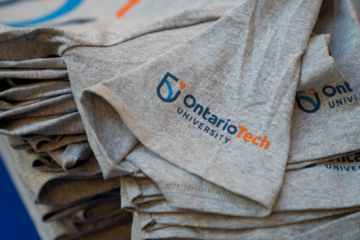 Ontario Tech branded T-shirts