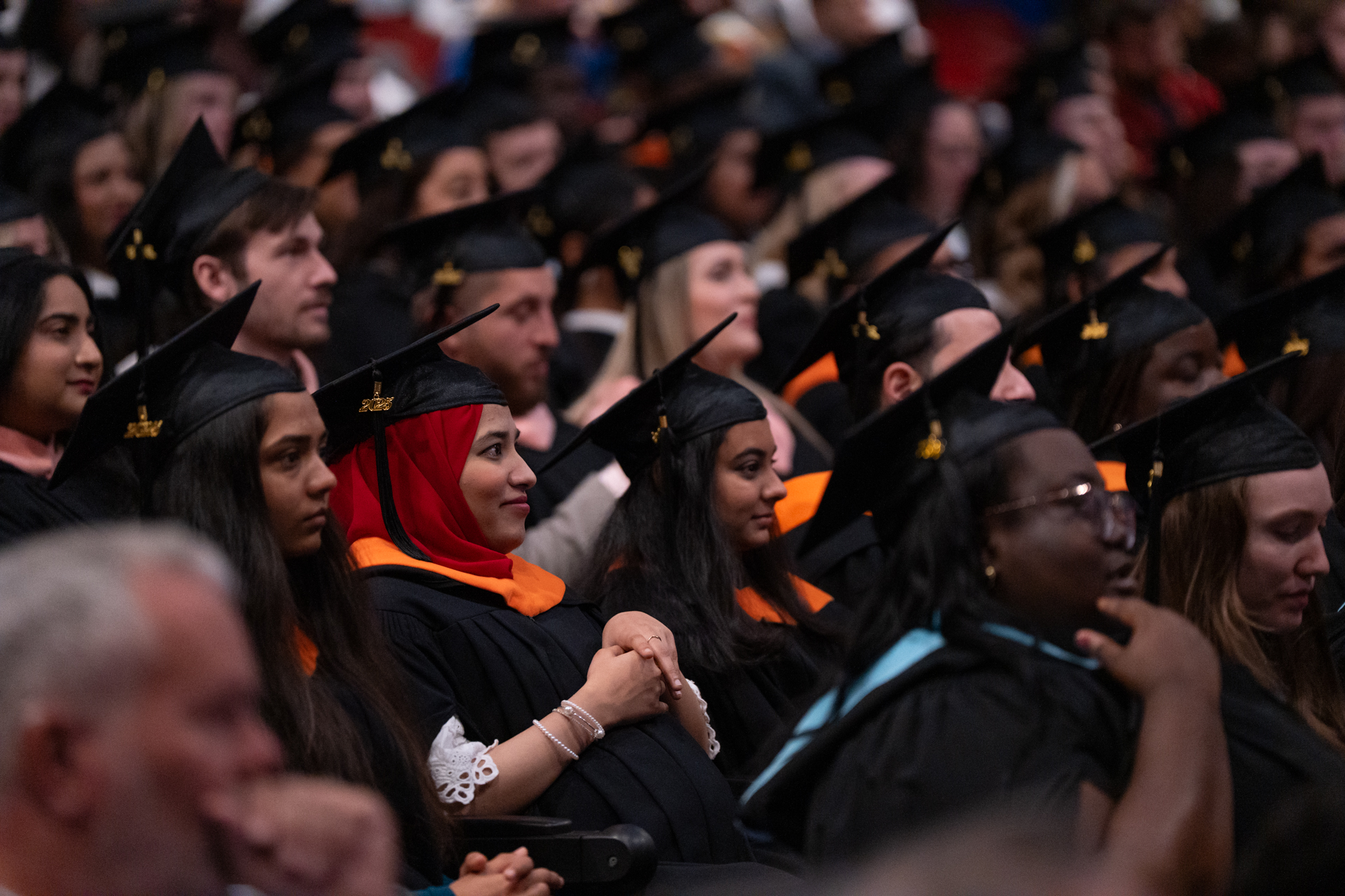 Graduating students in audience at Convocation