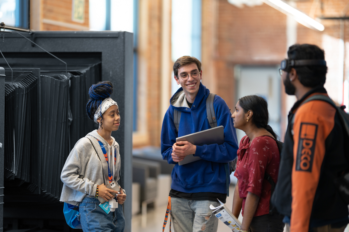 students downtown Oshawa campus